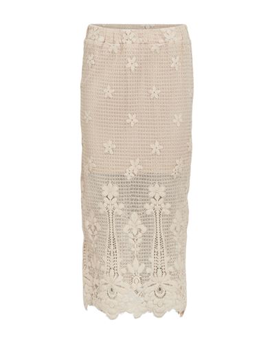 Kjolar - Objrimini long skirt – Sandshell